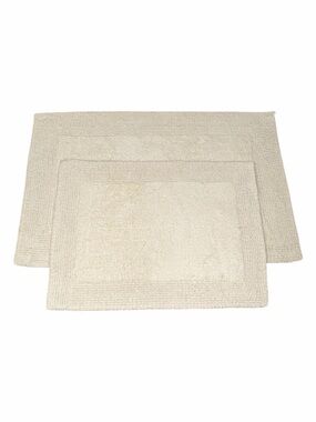 Neutral Cream Bath Rug Set